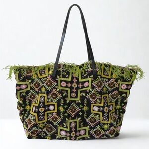 Vintage Fendi Beaded Baguette Tote